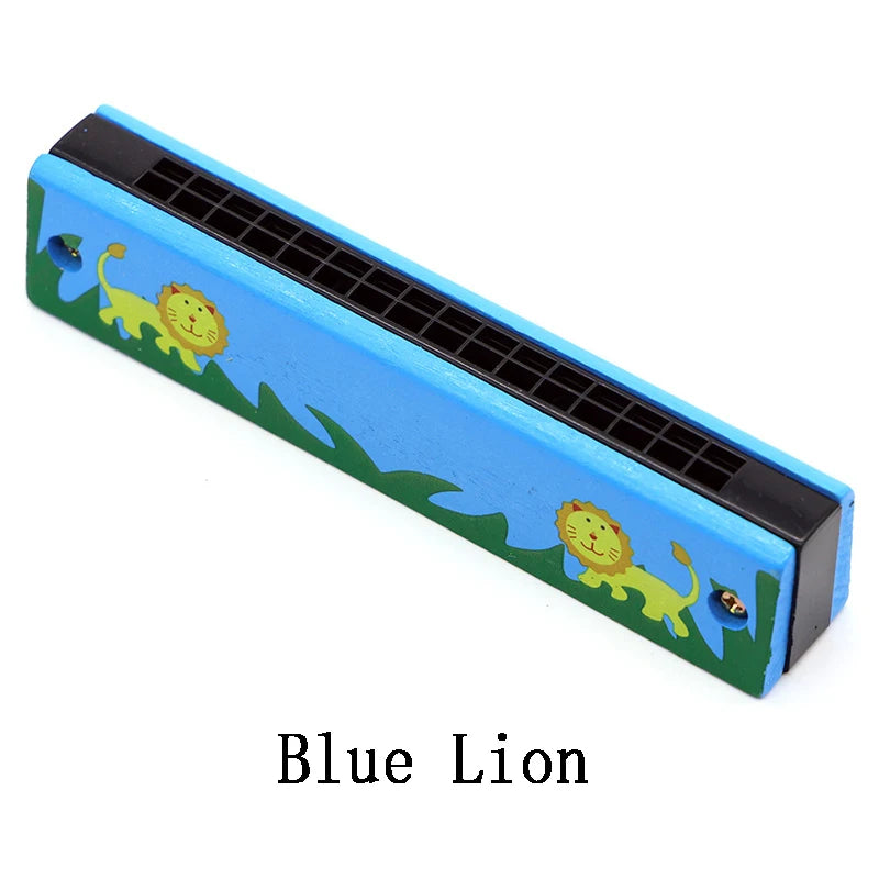 Children's Wooden Harmonica Musical Instrument