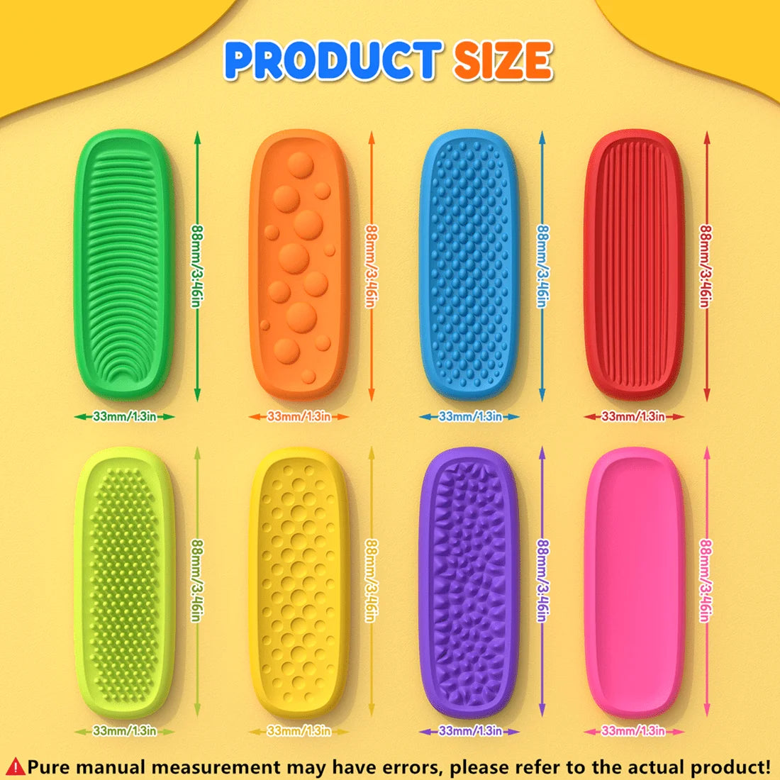 Sensory & Tactile Fidget Strips – 8 Unique Textures