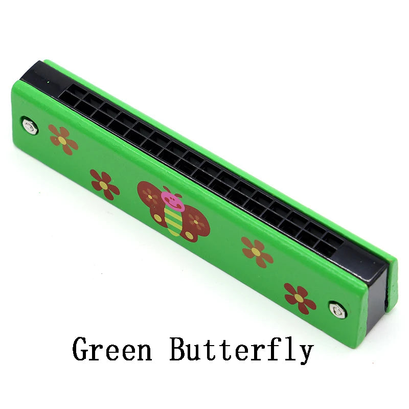 Children's Wooden Harmonica Musical Instrument