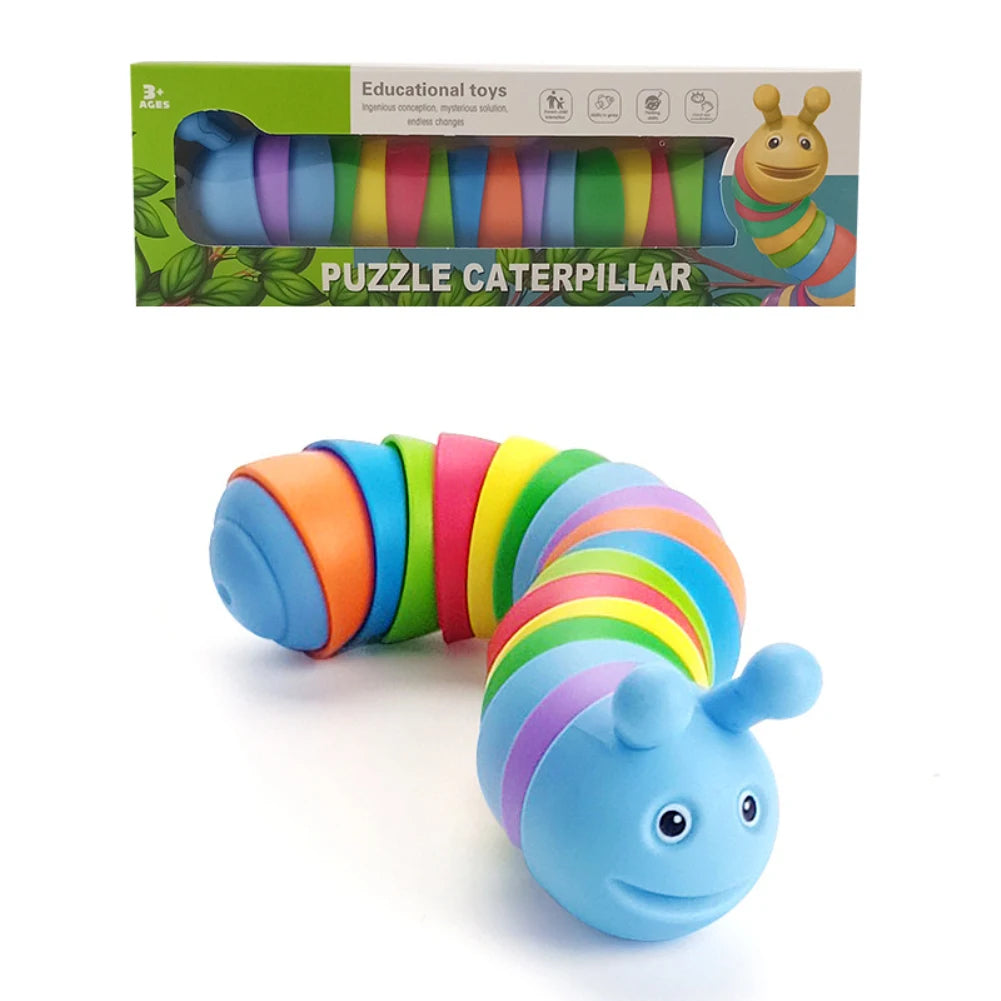 ActivePlaythings funny fidget slugs sensory toy in vibrant colors for stress relief and fun playtime