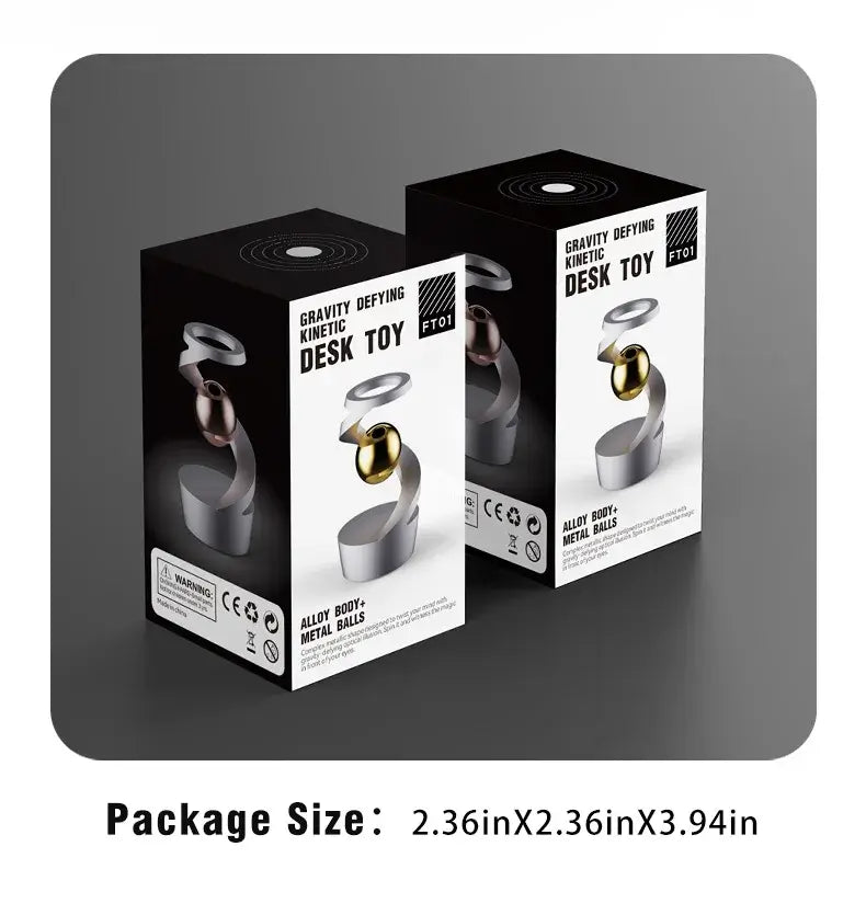 Active Playthings gravity fidget spinner in a stylish box with metal balls for stress relief and focus