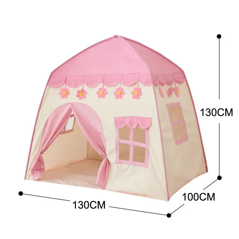 Kids indoor play tent by ActivePlaythings with pink and white design, ideal for imaginative play