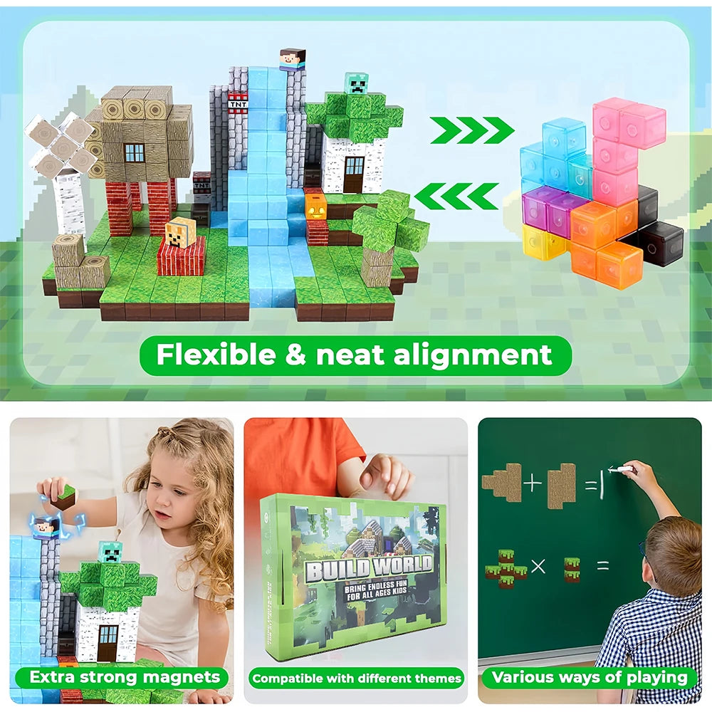 ActivePlaythings magnetic building blocks for kids with colorful designs and flexible alignment features