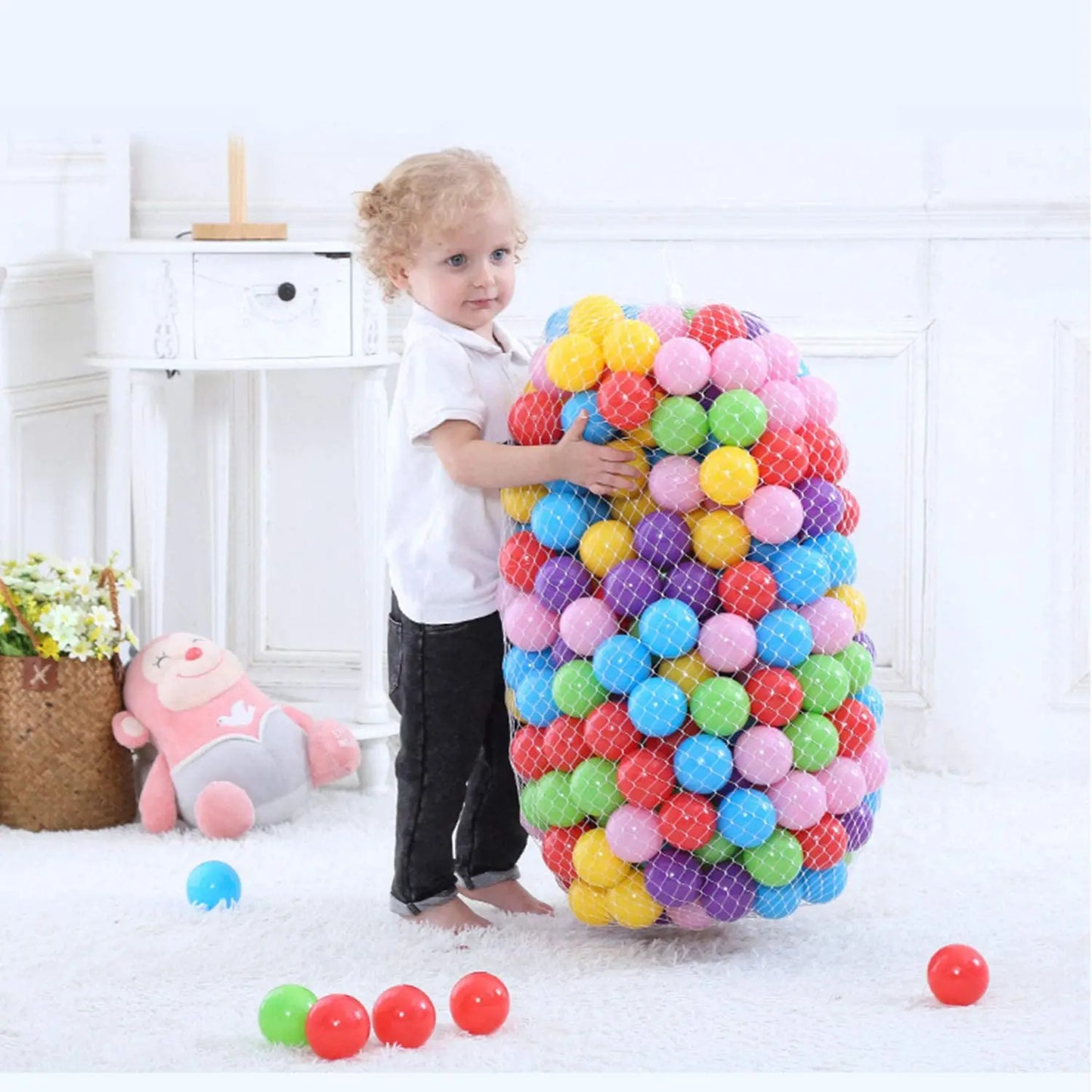 ActivePlaythings Kids Play Tent filled with colorful plastic play balls for kids for fun indoor activities