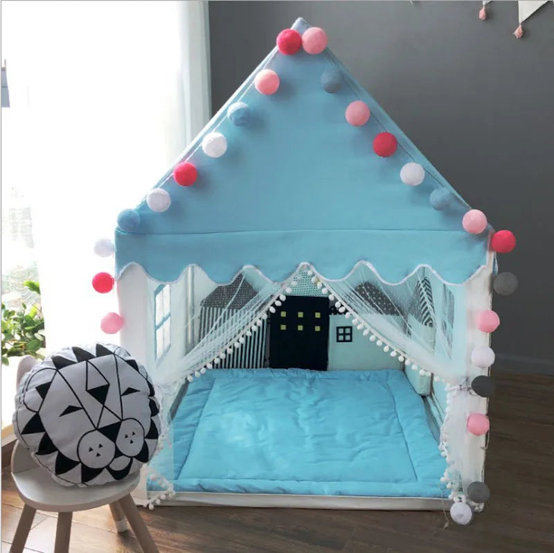 ActivePlaythings small house play tent with colorful decorations and soft floor for children's playtime