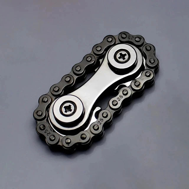 Sprockets Flywheel Fidget Spinner in sleek black design, perfect for stress relief and focus
