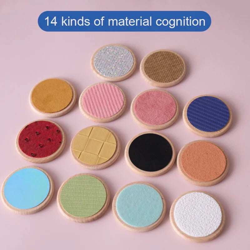 14 sensory material cognition discs for engaging learning, perfect as a therapeutic touch activity toy