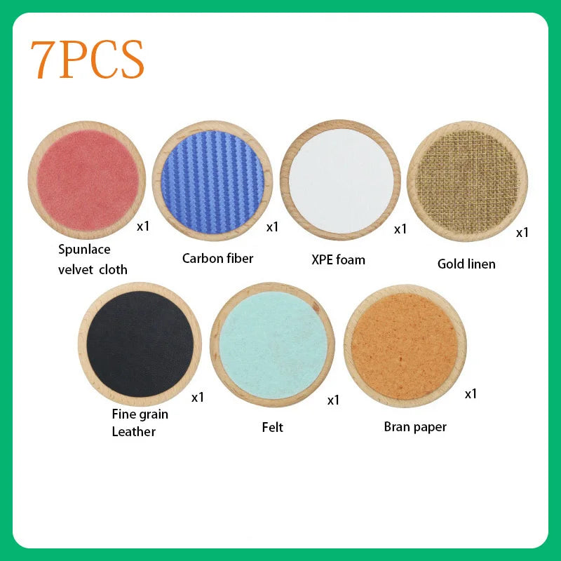 7-piece sensory toy set featuring various textures for therapeutic touch activity toy fun