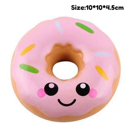 Pink donut jumbo slow-rising squishy toy