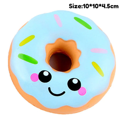 Blue donut jumbo slow-rising squishy toy