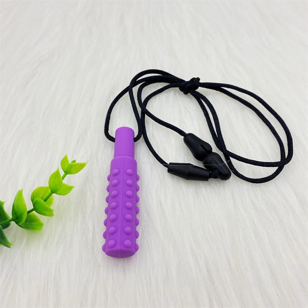 Sensory Chew Necklace Oral Aid Teether Toy for Autism, Hyperactivity, Infant Breastfeeding or Special Needs