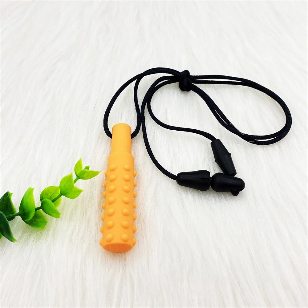 Sensory Chew Necklace Oral Aid Teether Toy for Autism, Hyperactivity, Infant Breastfeeding or Special Needs