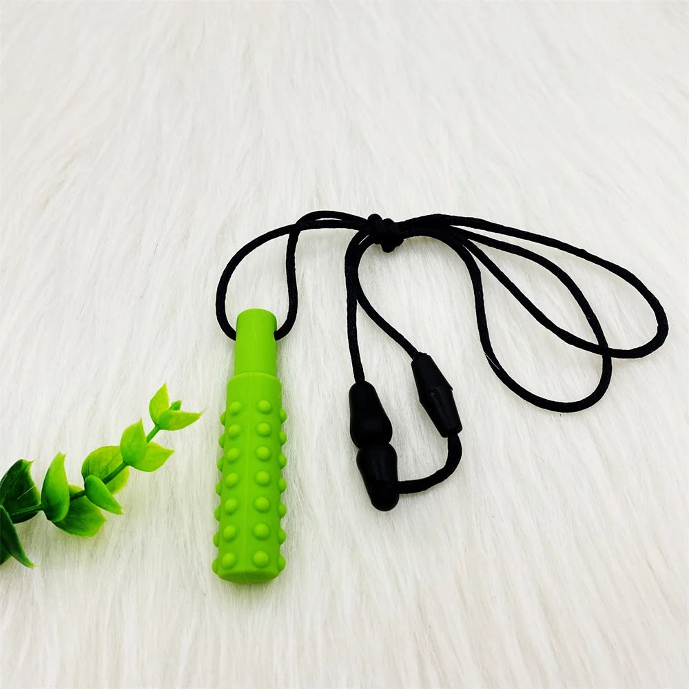 Sensory Chew Necklace Oral Aid Teether Toy for Autism, Hyperactivity, Infant Breastfeeding or Special Needs