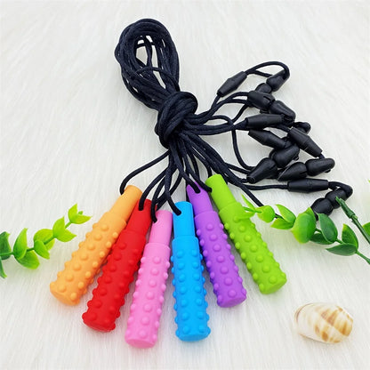Sensory Chew Necklace Oral Aid Teether Toy for Autism, Hyperactivity, Infant Breastfeeding or Special Needs