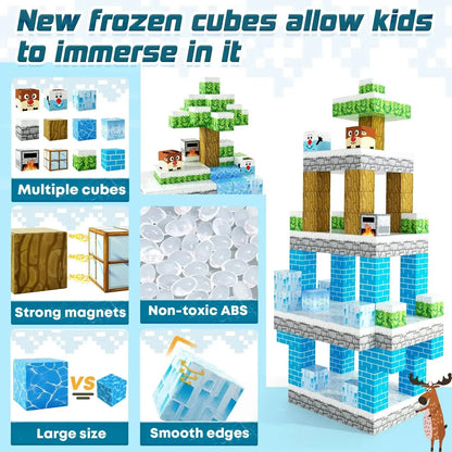 Ice World Magnetic Building Blocks | Frozen Theme Building Set