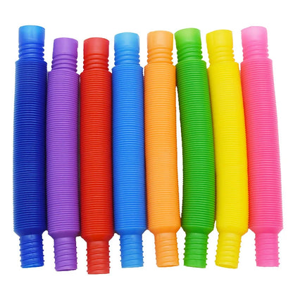 Pop Tubes Fidget Toys Sensory Toy for Stress Relief (8 Pack)