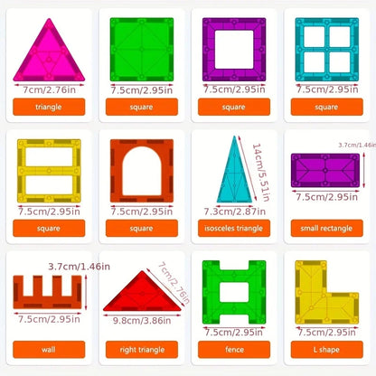Magnet sheet pieces bent and connected to magnetic tiles