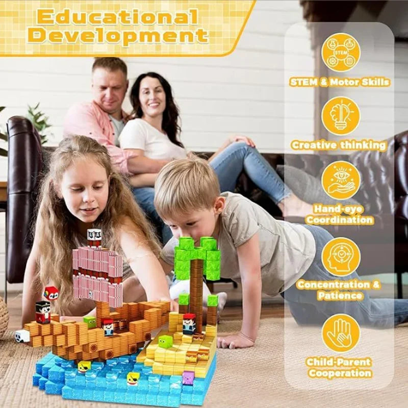 Magnetic Random Building Blocks (includes Dolls)