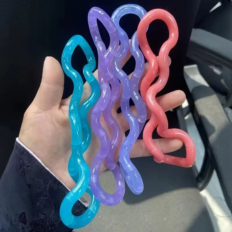 Tangle rope fidget keychain single and 3-pack options