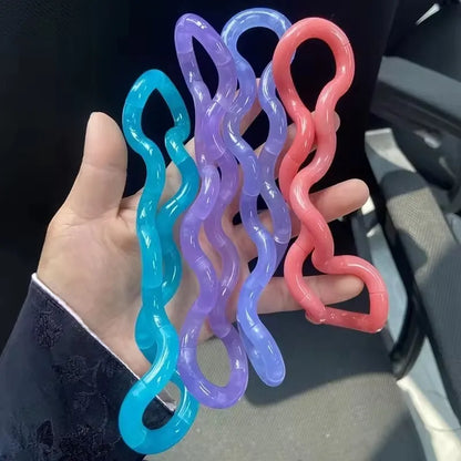 Tangle rope fidget keychain single and 3-pack options