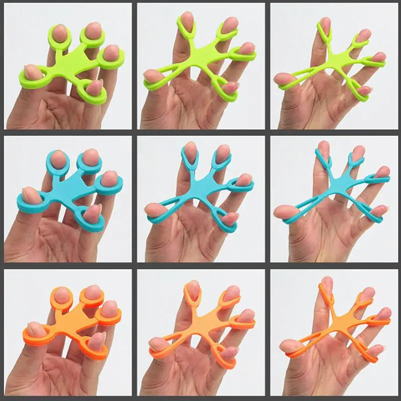 Finger Grip Silicone Ring Exerciser Anti-stress Resistance Band