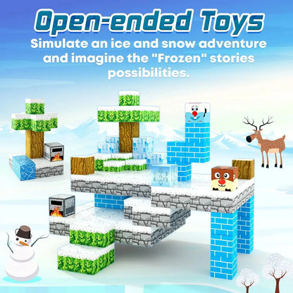 Ice World Magnetic Building Blocks | Frozen Theme Building Set