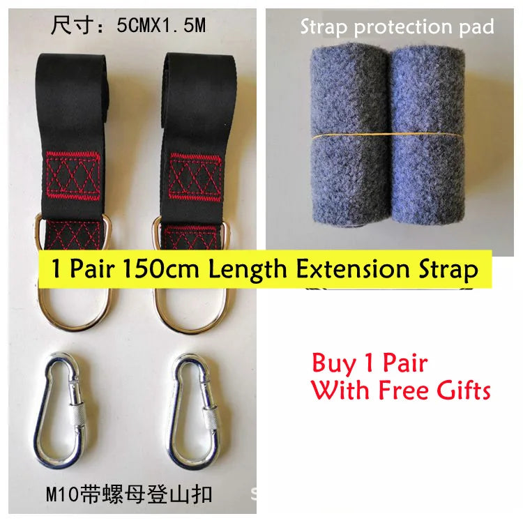 Pair of 150 cm swing extension straps