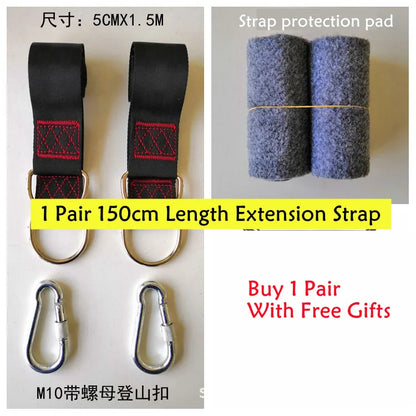 Pair of 150 cm swing extension straps