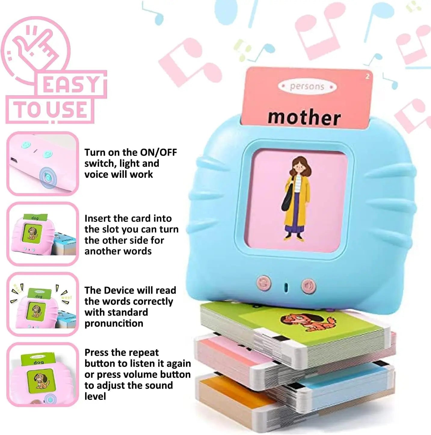 Early Education Talking Flash Card Learning Toy