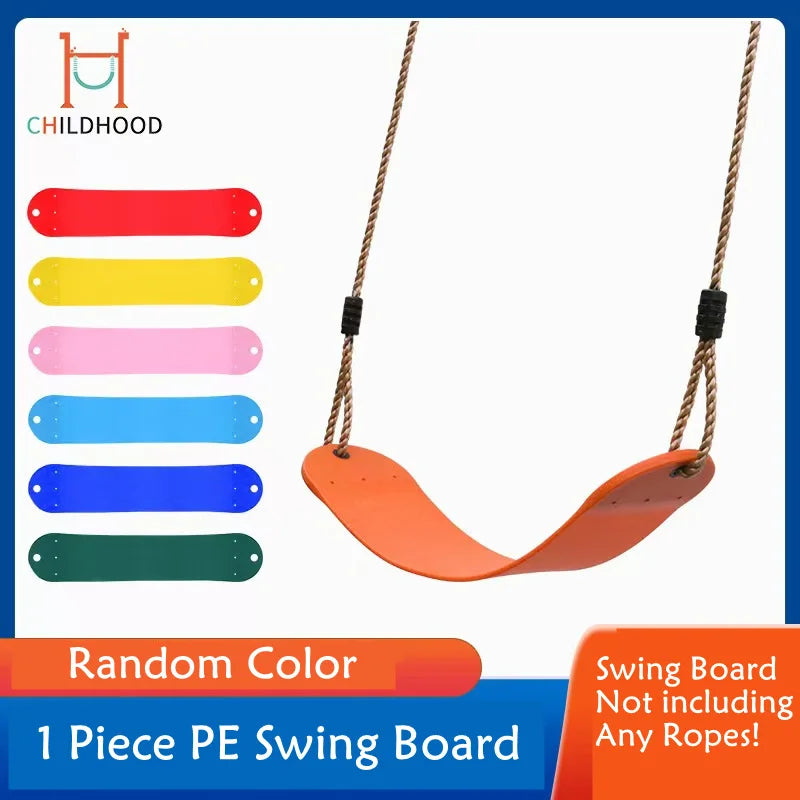 Flexible belt swing seat in assorted colors