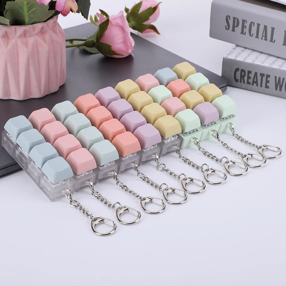 Keyboard Button Fidget Keychain