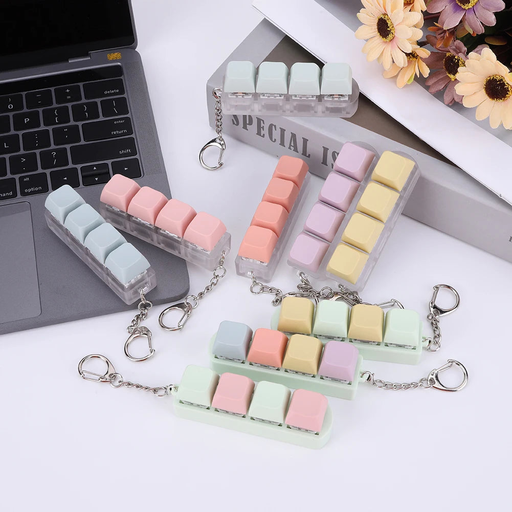 Keyboard Button Fidget Keychain