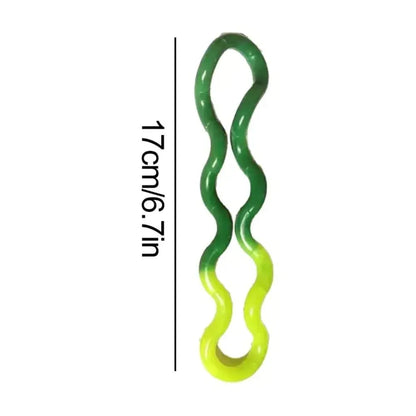 Thermochromic tangle fidget toy in pink colorway