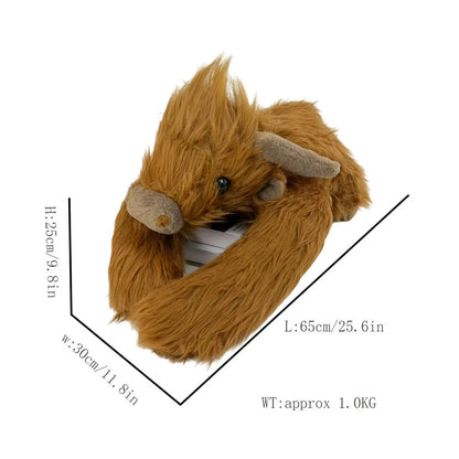 Weighted plush raccoon, front view