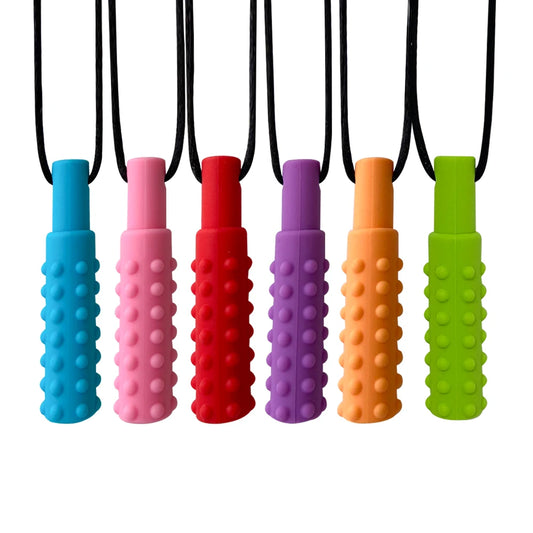 Sensory Chew Necklace Oral Aid Teether Toy for Autism, Hyperactivity, Infant Breastfeeding or Special Needs
