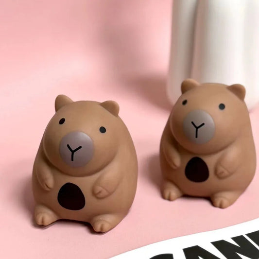 Chubby capybara squeeze toy mini squishy