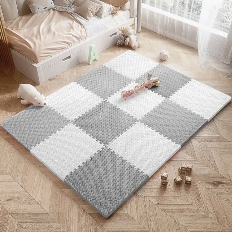 EVA Foam Patchwork Soft Play Mat - Interlocking Floor Tiles