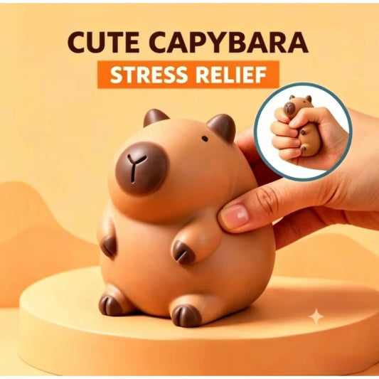 Capybara squishy toy with glossy dewy finish