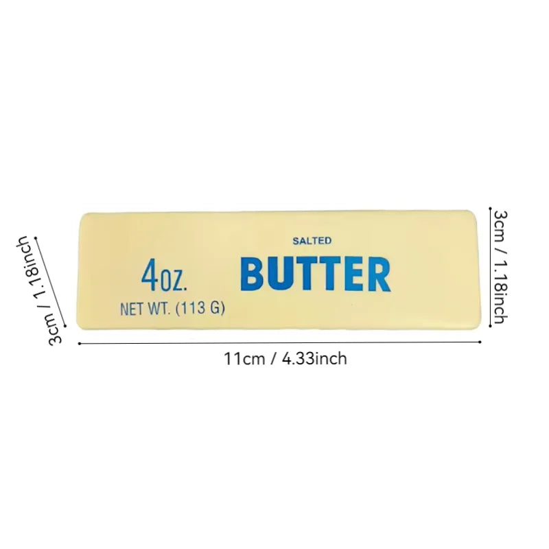 Mini butter squishy, about 4.3 inches long