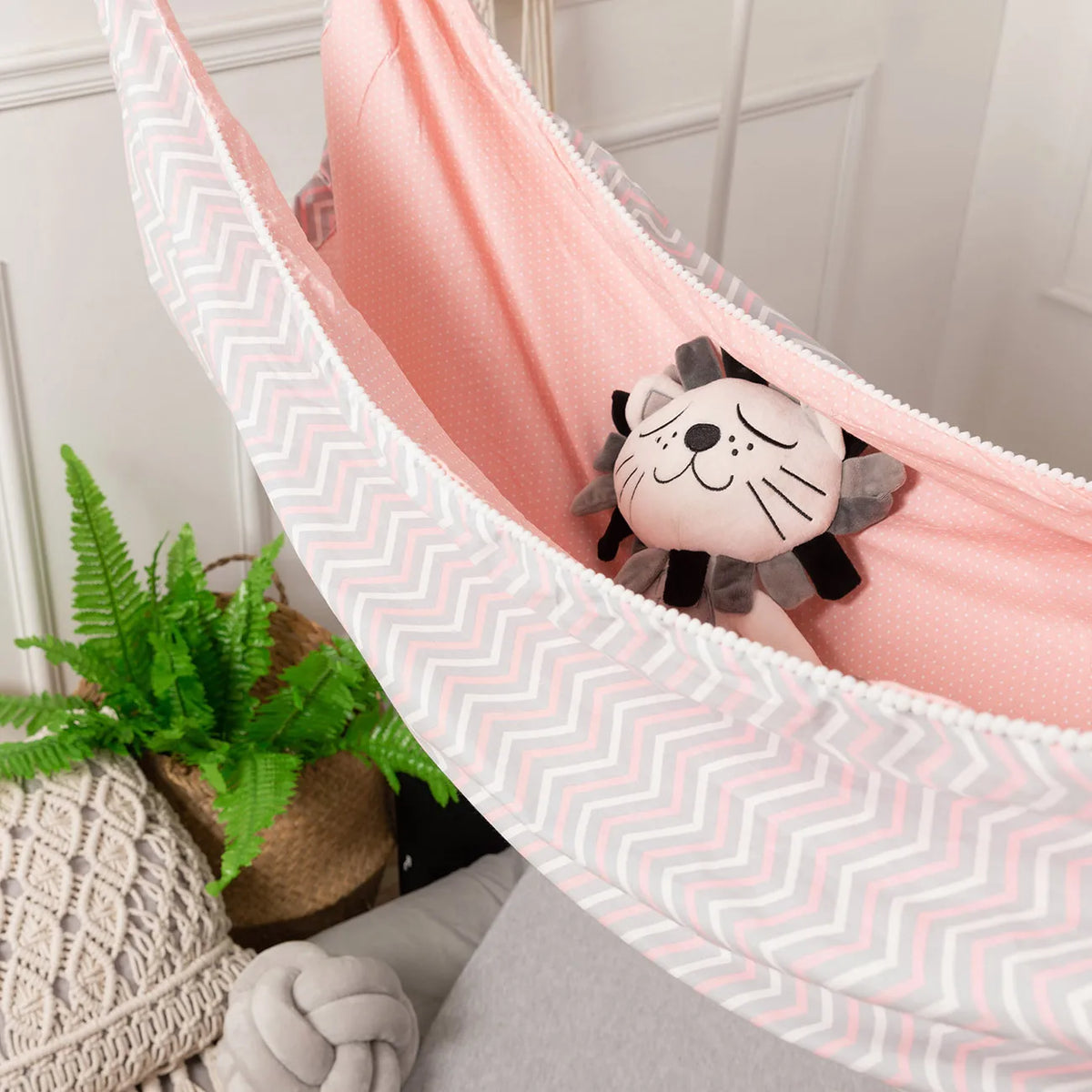 Blush Pink sensory swing hammock for kids
