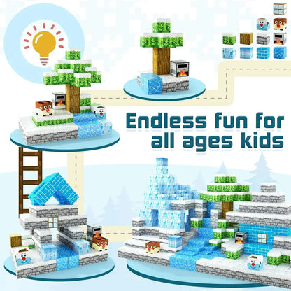 Ice World Magnetic Building Blocks | Frozen Theme Building Set