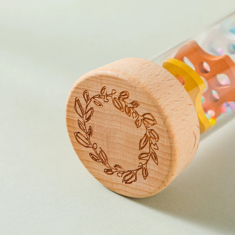 Wooden Rain Stick Baby Rattle