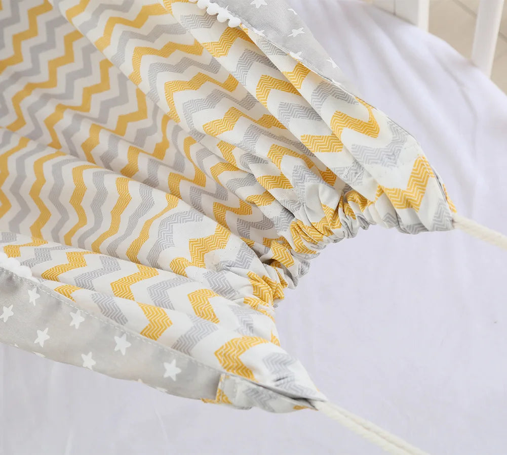 Yellow sensory swing hammock for kids