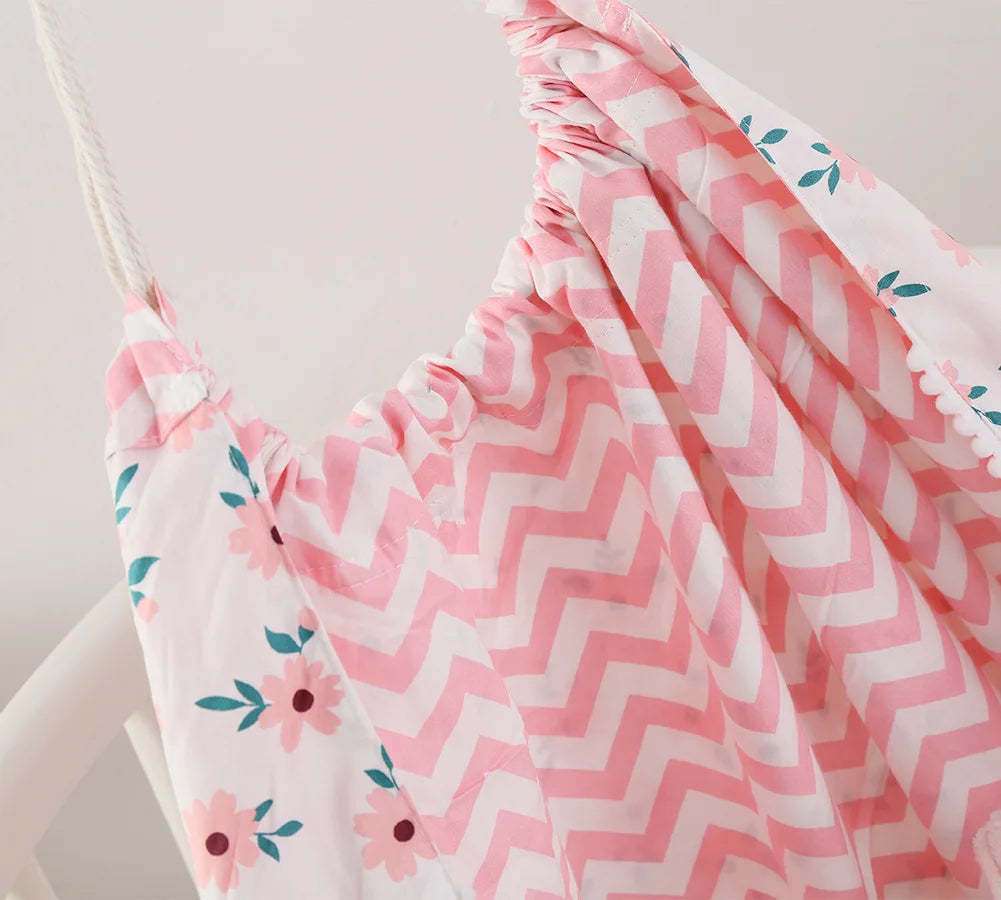 Pink Floral sensory swing hammock for kids