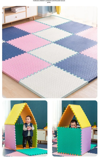 EVA Foam Patchwork Soft Play Mat - Interlocking Floor Tiles