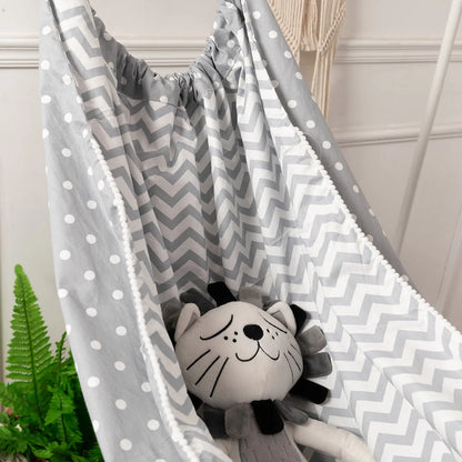 Grey sensory swing hammock for kids