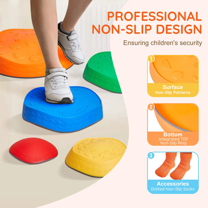 Sensory and Tactile Stepping Balance Stones