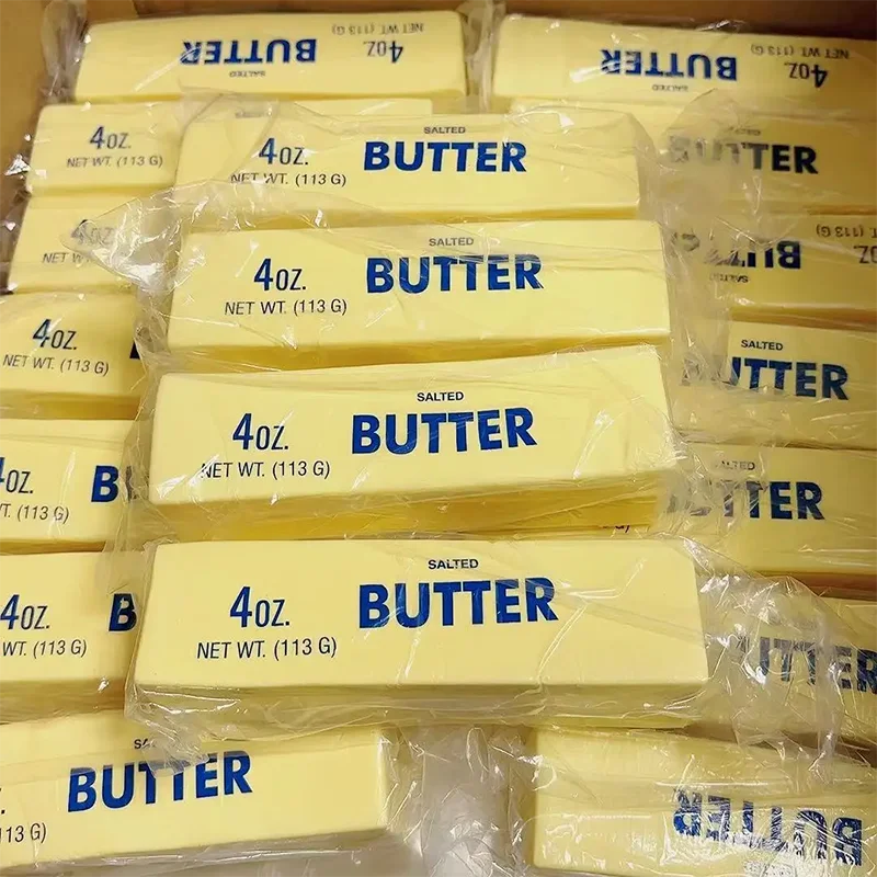 Rows of butter squishy sticks