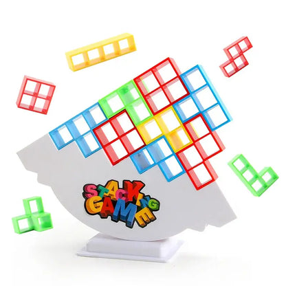 Active Playthings balance stacking game featuring colorful blocks for fun and skill development
