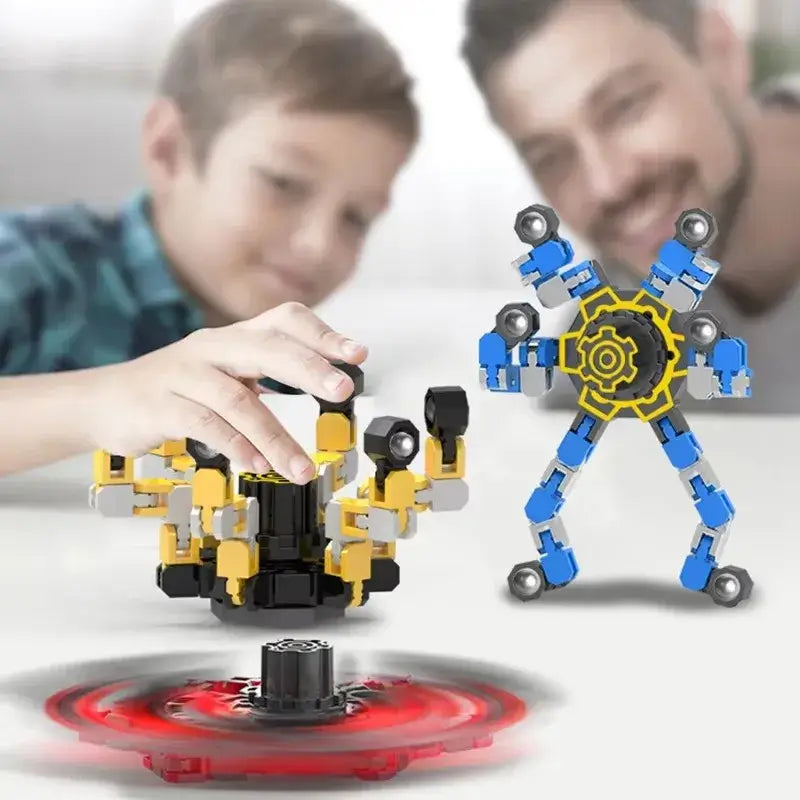 Active Playthings deformed spinner fidget toy with colorful shapes for interactive play and stress relief